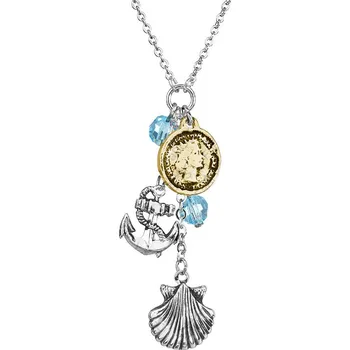 Náhrdelník Náhrdelník Střapec moře zlatá