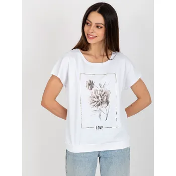 Dámské tričko Blouse-RV-BZ-8957.77-white RUE PARIS bílá 3222753