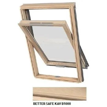 Okno DAKEA BETTER SAFE - Dřevěné střešní okno KAV B1000 - C6A - rozměr 55*118cm