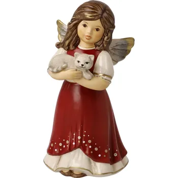 Vánoční dekorace Goebel Vánoční figurka Čas na mazlení bordó