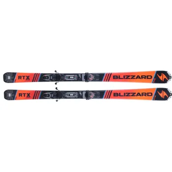 Sjezdové lyže Blizzard RTX Race + PR 11 W/O + Brake SL 90 Velikost: 160 L orange/black/blue+V solid black/white 23/24