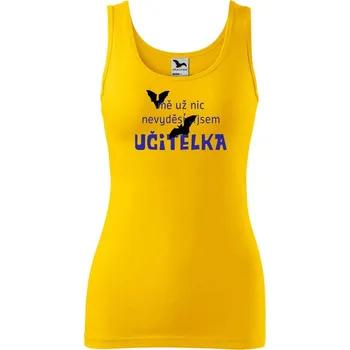 Dámské tričko DOBRÝ TRIKO Dámské tílko s potiskem Jsem učitelka Velikost: 2XL, Barva: Žlutá