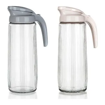 džbán skleněný STRIPE 1500ml, PH víčko mix barev