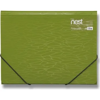 Tříchlopňové desky s gumou FolderMate Nest A4, výběr barev olivově zelená