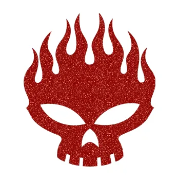 Samolepicí dekorace na vozidlo The Offspring 004 (86 - Ultra Metalic červená) SAMOLEPKA NA AUTO, NÁLEPKA, FÓLIE, POLEP, TUNING, VLASTNÍ TEXT, TISK, AUTOSAMOLEPKY.cz, POLEPY, OBRÁZEK, LOGO, 3D STICKERS