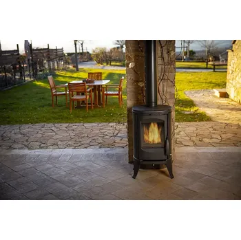 Krbová kamna Krbová litinová kamna Eliptiko