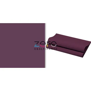 Papírový ubrousek Ubrousky BIO &#039;Dunisoft&#039; 40x40 cm (60 ks) - švestková