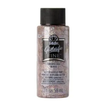 Vodová barva FolkArt Glitterific Fine - Třpytivá akrylová barva 59 ml Metallic color: ROSE GOLD