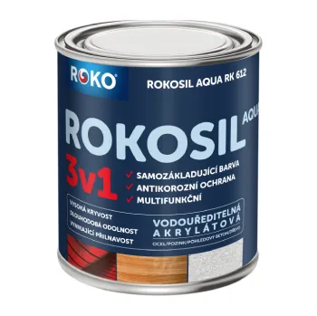 barva na kov Rokospol a.s. Rokosil Aqua 3v1 RK 612 Varianta: Rokosil Aqua 3v1 RK 612 5300 zelená střední 0,6 L
