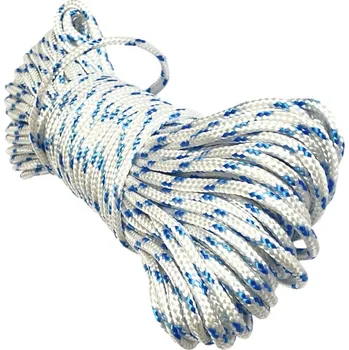 Horolezectví PPF 4 Polypropylenové lano pletené s jádrem - průměr 4mm, 50 metrů bílé