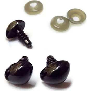 Galanterie Bezpečnostní nos, čumák 20x15mm, černý hladký (1ks)