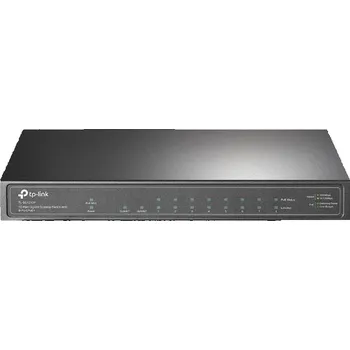 Switch TP-Link CCTV switch TL-SG1210P (8xGbE, 1xGbE uplink, 1xSFP, 8xPoE+, 63W, fanless)