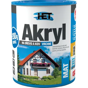 barva na kov Het Akryl Mat Varianta: Het Akryl Mat 0111 šedý 0,7 kg