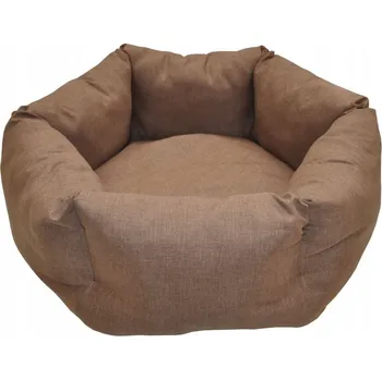 Pelíšek pro psa Pelíšek AXIN šestihranný - hnědý melír