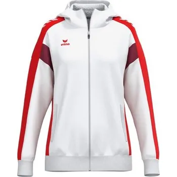 Dámská bunda Erima ERIMA CELEBRATE 125 TRÉNINKOVÁ BUNDA S KAPUCÍ - DÁMSKÁ - Bílá/Červená - 38 - doprava zdarma