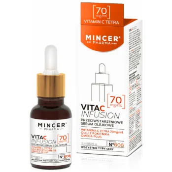 Masážní přístroj Mincer Pharma Vita C Infusion Olejové sérum proti stárnutí č. 606 15ml