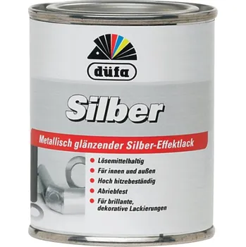 barva na kov Düfa Stříbrná žáruvzdorná barva SZB - Silber 0,125 L