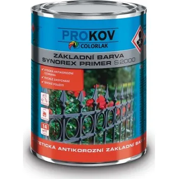 barva na kov Colorlak Synorex Primer S 2000 Varianta: Colorlak Synorex Primer S 2000 - 0840 červenohnědá 3,5 L