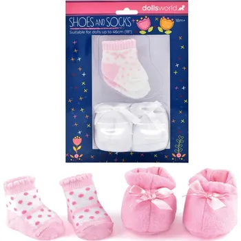 Dolls World Botičky a ponožky pro panenky - 46 cm - 2 druhy