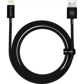 Datový kabel Blavec datový kabel Candy Oplot -USB-Ligtning-2,4 2m Černý CCA-UL24B20