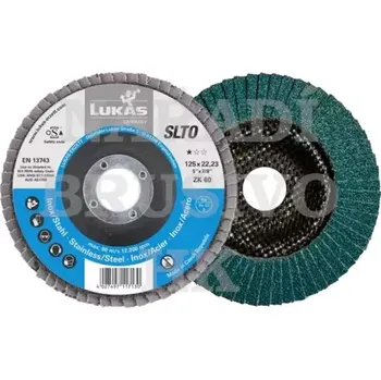 Brusný kotouč Lukas Lamelový brusný kotouč 125 x 22,23 P 60 SLTO BASE-X ZK 4027497117130