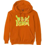 Billie Eilish Airbrush Flames Blohsh (Back Print) Orange L Mikina