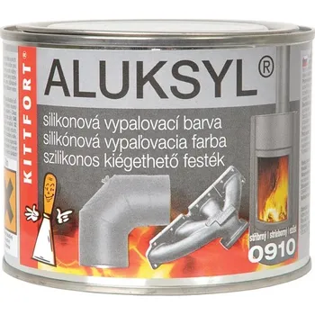 barva na kov Kittfort Aluksyl vypalovací silikonová žáruvzdorná barva Varianta: Kittfort Aluksyl vypalovací silikonová žáruvzdorná barva 0910 stříbrná 10 kg