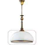 Jupiter - Náhradní sklo univerzální ZEUS E27 pr. 37 cm bílá