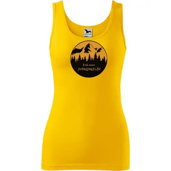 Dámské tričko DOBRÝ TRIKO Dámské tílko s potiskem Dobrodružství Velikost: 2XL, Barva: Žlutá