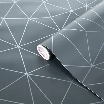 Tapeta Dýha Fólie Nábytková Samolepicí PVC dekorace nábytku Vzor Stříbrné linie