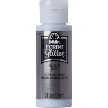 Speciální výtvarná barva FolkArt Extreme Glitter 58 ml Barva: Silver