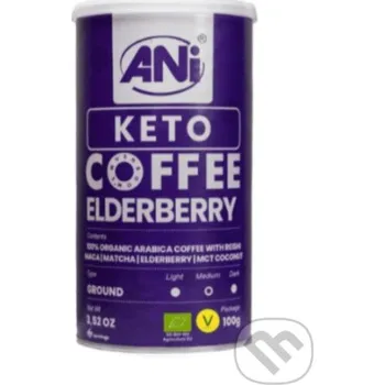 Káva Keto Elderberry mletá káva s Reishi, Maca, Matcha, Elderberry, MCT coconut 100g - Ani Ani