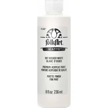 Speciální výtvarná barva FolkArt Acrylic Paint - Akrylová barva s matným povrchem 236 ml Acrylic: WICKER WHITE