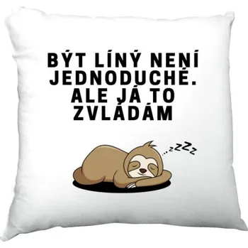 Polštář Polštář saténový s potiskem Polštář - lenoch 2