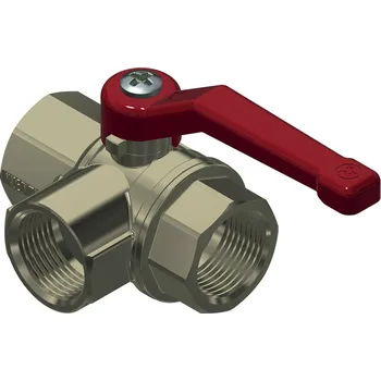 Ventil REIMO Třícestný hliníkový ventil s dlouhou rukojetí