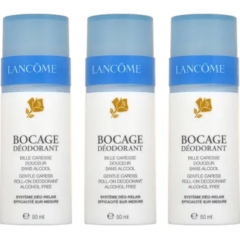 Lancôme Sada roll-on deodorantů Bocage (Gentle Caress Roll-on Deodorant) 3 x 50 ml + 2 měsíce na vrácení zboží