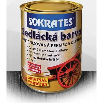 barva a nátěr na dřevo BUILDING PLAST - Sokrates SOKRATES Sedlácká barva Varianta: SOKRATES Sedlácká barva 0130 tmavá šedá 5 kg