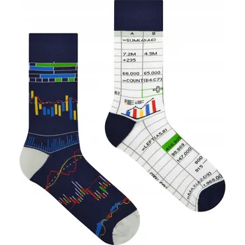 Pánské ponožky Spox Sox Ponožky Finančník modré velikost 40-43