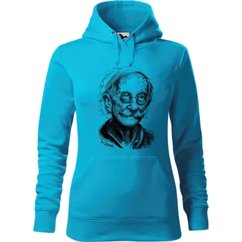 Dámská mikina Mikina - Bohuslav Reynek Barva: Modrá - tyrkysová (44), Velikost: M, Střih: Dámské