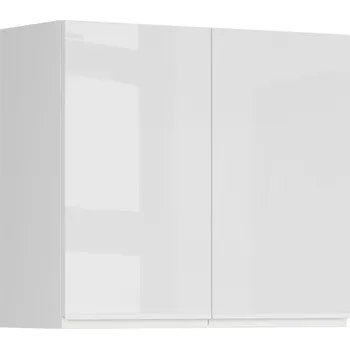 Black red white Horní skříňka kuchyně Sole s odkapávačem na nádobí GC-80/72 Barva korpusu skříněk: Bílá alpská, Zvolte barvu dvířek: Dub Arlington