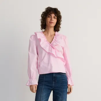 Reserved - Bavlněná halenka - růžová - 6881M-30X - 6881M-30X-L