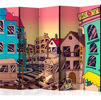 Paraván Paraván - Ráno ve městě II Velikost: 225x172 cm, Provedení: Jednostranný