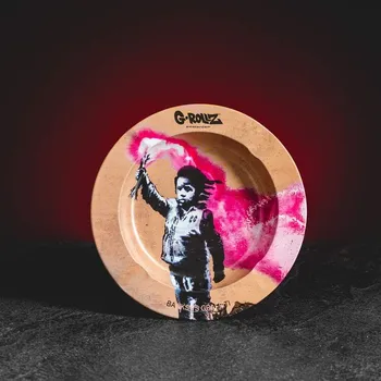 Přírodní produkt Kratom World G-Rollz Banksy's Graffiti Popelník DÍTĚ SE SVĚTLICÍ