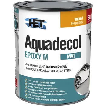 barva na zeď Het Aquadecol Epoxy M Varianta: Het Aquadecol Epoxy M 0100 bílá/ báze A 0,85 kg - složka 1