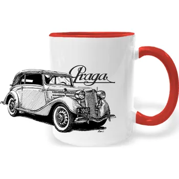 Hrnek - Praga Lady Barva: Červená