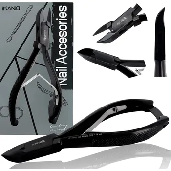 Nůžky na nehty pro tlusté zarostlé nehty stříhací kleště na kůžičky manikúra salon SPA IM-916-5,5-BLACK