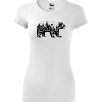 Dámské tričko DOBRÝ TRIKO Dámské tričko Medvěd Velikost: XL, Barva: Červená