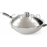 OEM Pánev nerezová WOK s poklicí (Ø 360 mm, 2,75 kg)