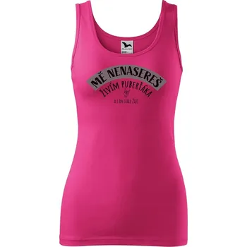 Dámské tričko DOBRÝ TRIKO Vtipné dámské tílko s potiskem Mě nenasereš Velikost: L, Barva: Purpurová