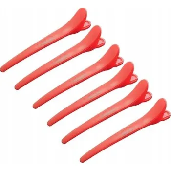 Kadeřnické klipy rovné sólo K-231-RED